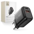 Tech-Protect Nca20 2portová síťová nabíječka PD 20W / QC3.0 černá