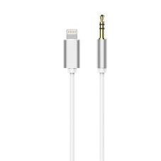 Kábel Cable Aux Lightning (Male) to Jack 3,5 mm (Male) White Kábel Cable Aux Lightning (Male) to Jack 3,5 mm (Male) White