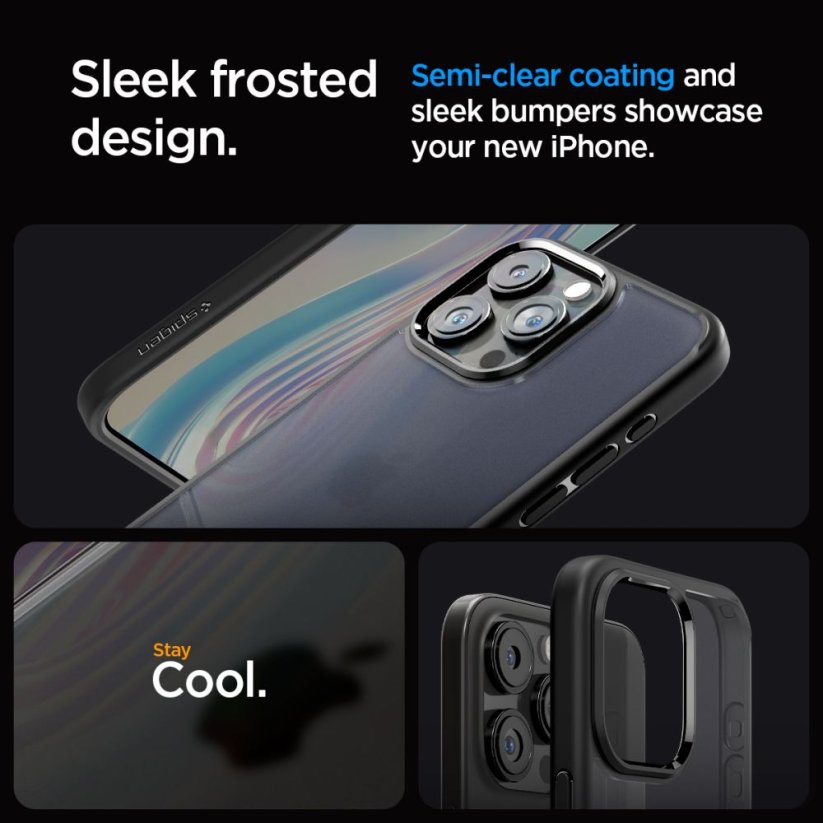 Kryt Spigen Ultra Hybrid iPhone 15 Pro Frost Black