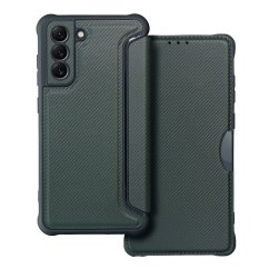 Kryt Razor Book Samsung Galaxy S21 FE Dark Green