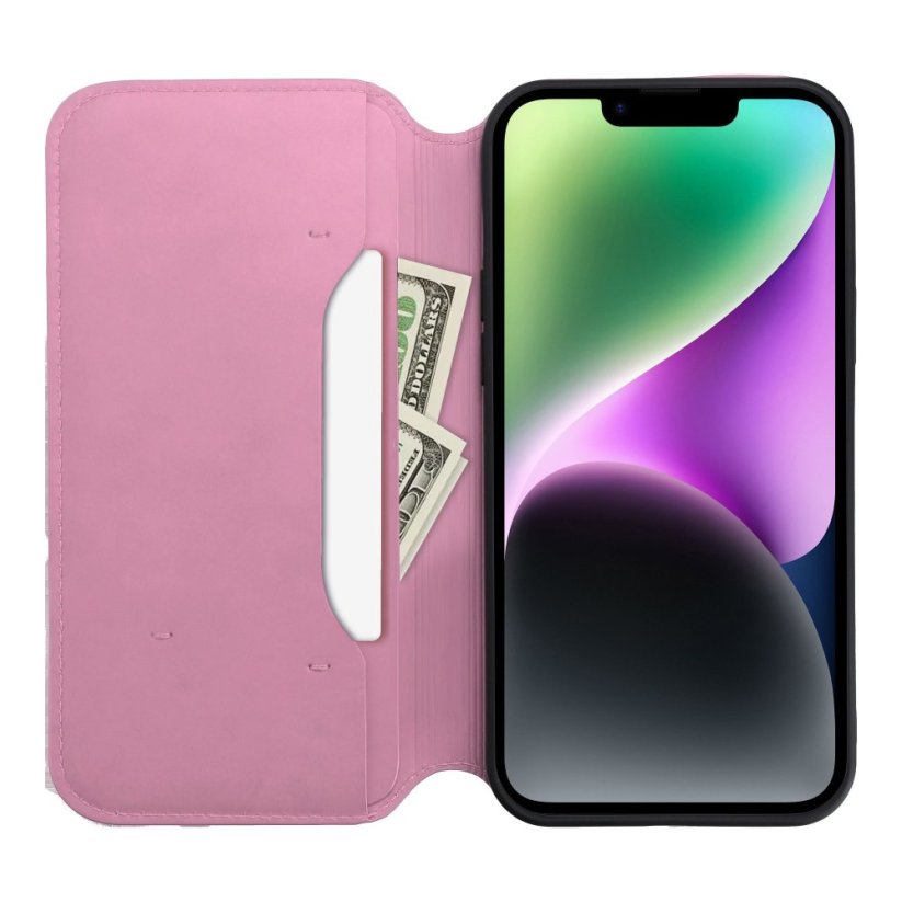 Kryt Dual Pocket Book Samsung Galaxy S23 Ultra Light Pink
