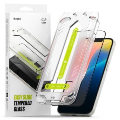 2ks v balení, set ochranných skiel Ringke Easy Slide 2-Pack iPhone 13 / 13 Pro / 14 / 16E Clear