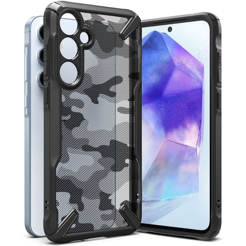 Kryt Ringke Fusion X Samsung Galaxy A55 5G Camo Black