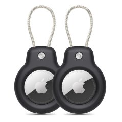Kryt Tech-Protect Rough Vein 2-Pack Apple Airtag Black Kryt Tech-Protect Rough Vein 2-Pack Apple Airtag Black