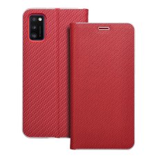 Tok Flip Case Samsung Galaxy A41 LUNA Book Carbon Case Red