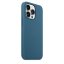 iPhone 13 Pro Silicone Case s MagSafe - Blue Jay design (modrý)