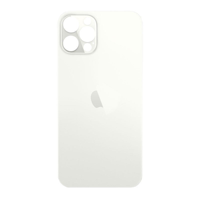 Apple iPhone 12 Pro - Sklo zadného housingu so zväčšeným otvorom na kameru (Silver)