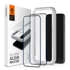 2ks v balení, set ochranných skiel Spigen Alm Glass Fc 2-Pack iPhone 12 / 12 Pro Black 2ks v balení, set ochranných skiel Spigen Alm Glass Fc 2-Pack iPhone 12 / 12 Pro Black