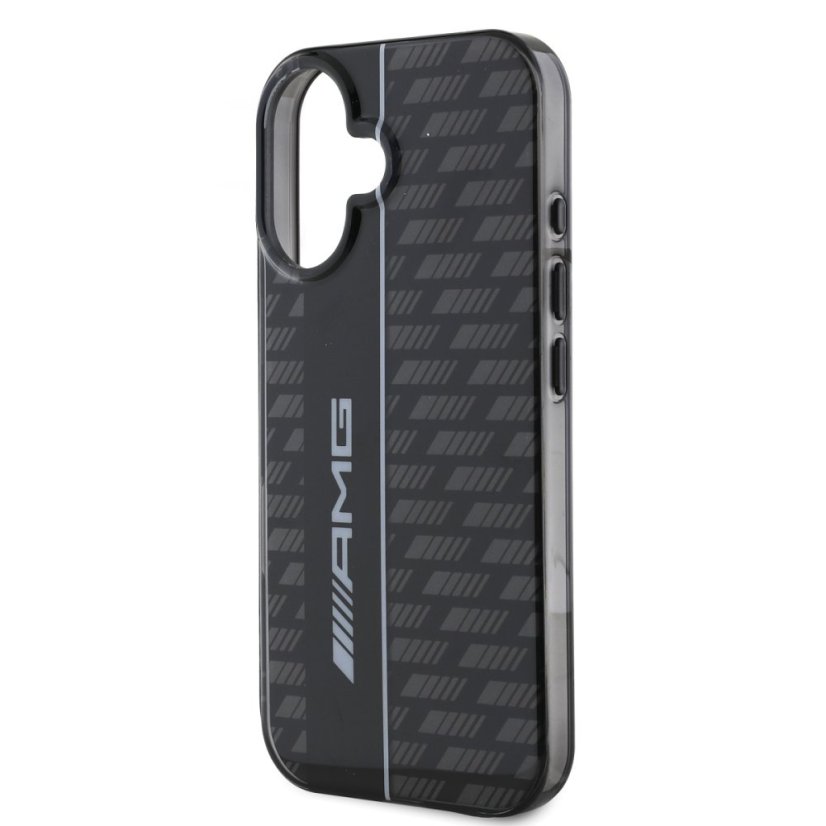 AMG Carbon Pattern zadný kryt pre iPhone 16 Black