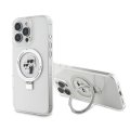Karl Lagerfeld Ringstand Karl and Choupette MagSafe zadný kryt pre iPhone 16 Pro Max White