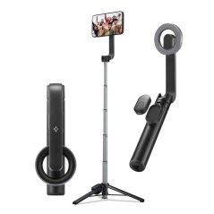 Selfie tyč Spigen S570W Magsafe Bluetooth Selfie Stick Tripod Black