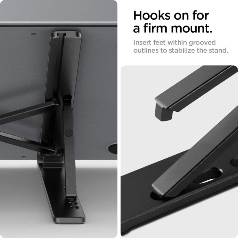 Stojan Spigen Ld201 Universal Laptop Stand Black