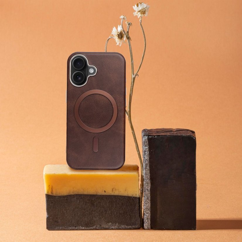 Kryt Case iPhone 17 Gentleman Mag Cover s MagSafe Brown