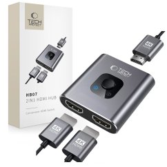 HUB rozbočovač Tech-Protect Hb07 Hub Adapter 2v1 Hdmi 4K 60Hz Space Grey