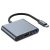 HUB rozbočovač Tech-Protect V1-Hub Adapter 3v1 Grey