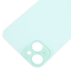 Apple iPhone 15 - Back Cover Glass / Náhradné zadné sklo housingu (Green) Big Hole
