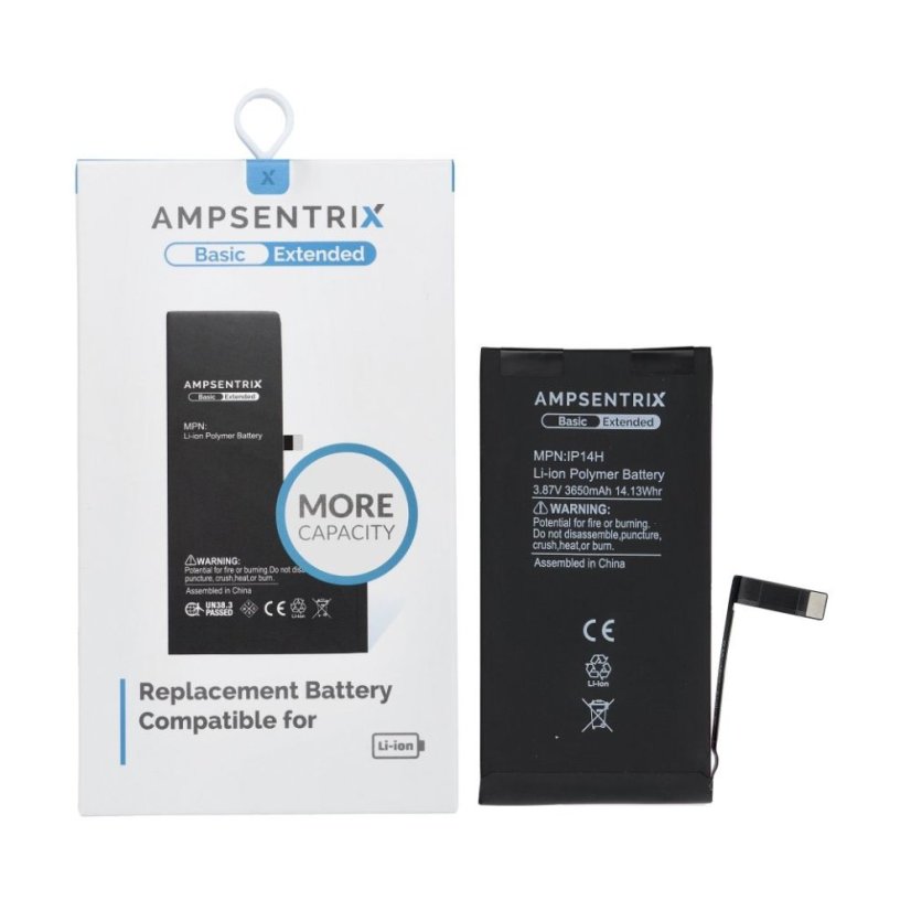 Akkumulátor Ampsentrix Basic Battery iPhone 14 (High Capacity 3650 mAh)
