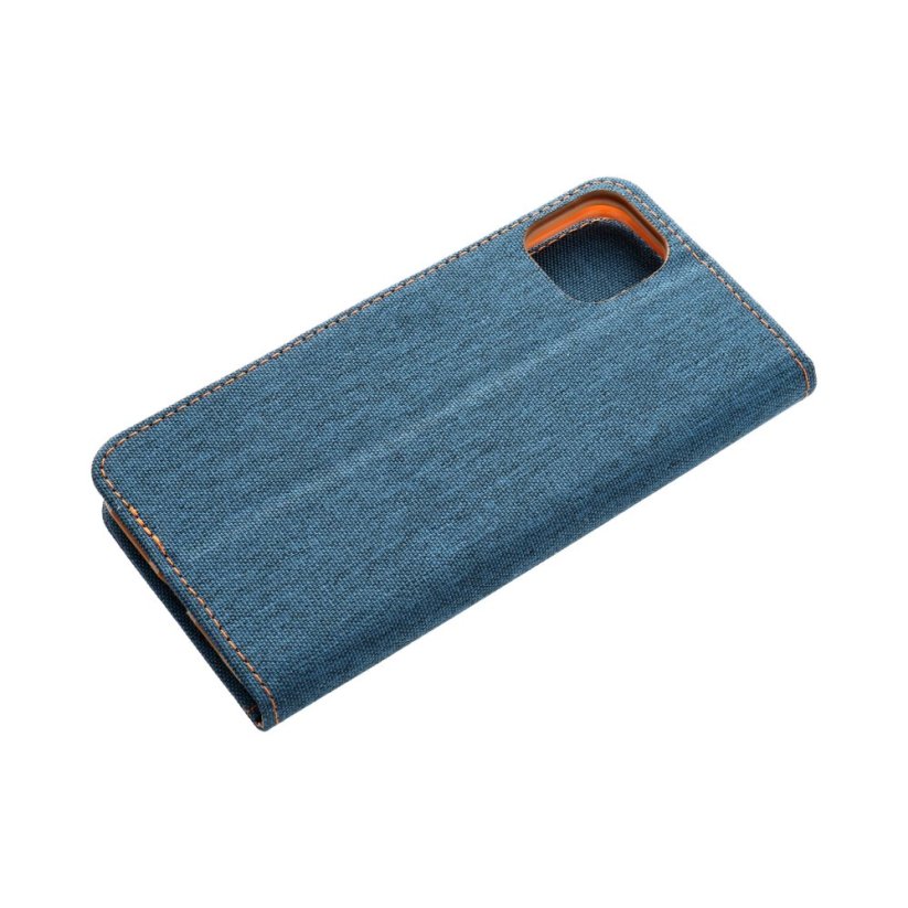 Kryt Canvas Book Case Samsung Galaxy A14 4G / A14 5G Navy Blue