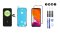 MULTIPACK - Čierny OLED displej iPhone X + lepka pod displej + 3D ochranné sklo + sada náradia