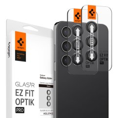 Ochranné sklo zadnej kamery Spigen Optik.Tr ”Ez Fit” Camera Protector 2-Pack Samsung Galaxy S24+ Plus Black