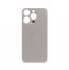 Apple iPhone 15 Pro - Náhradné zadné sklo housingu (Natural Titanium)