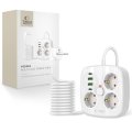 Tech-Protect Pcs3X4 Power Strip 2 Usb & 2 Type-C & 3 aljzat 200cm White