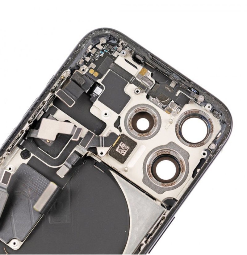 Apple iPhone 14 Pro - Zadný housing s predinštalovanými dielmi (Space Black)