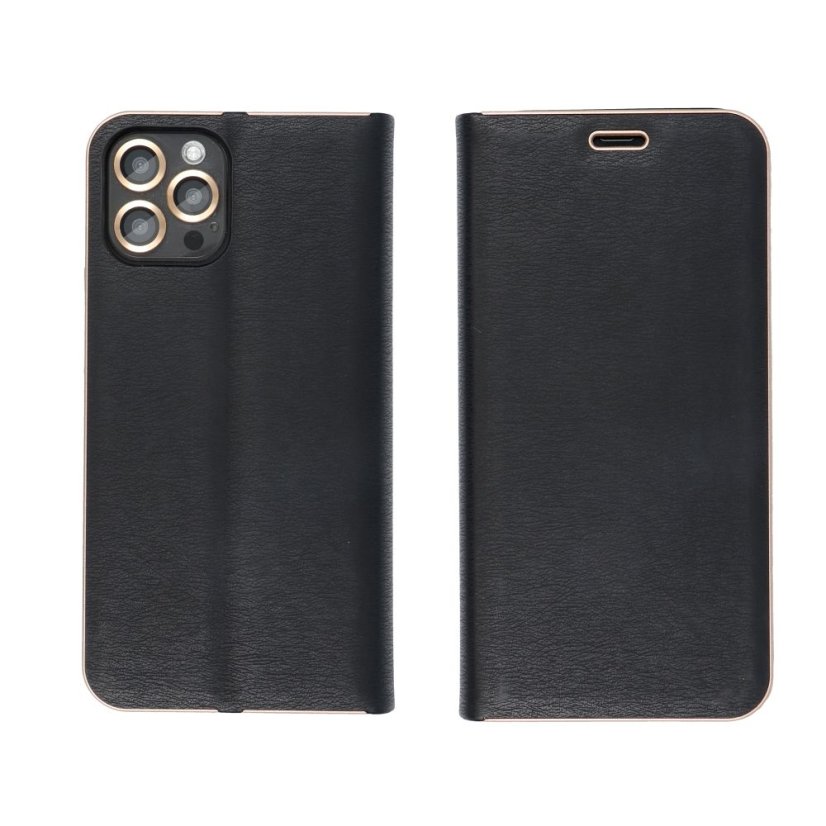 Kryt Luna Book Gold Xiaomi Redmi Note 13 Pro 5G Black