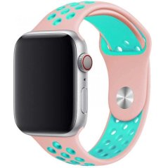 Remienok pre Apple Watch (38/40/41mm) Sport, rose-green (veľkosť L)