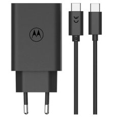 Motorola TurboPower USB-C 68W GaN Cestovná nabíjačka + USB-C/USB-C dátový kábel 6.5A Black