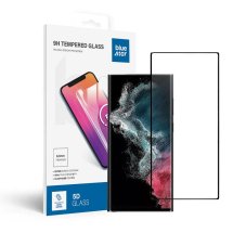 Edzett védőüveg - Samsung Galaxy S22 Ultra Full Face (Full Glue/Case Friendly) - Black Edzett védőüveg Edzett védőüveg - Samsung Galaxy S22 Ultra Full Face (Full Glue/Case Friendly) - Black Edzett védőüveg