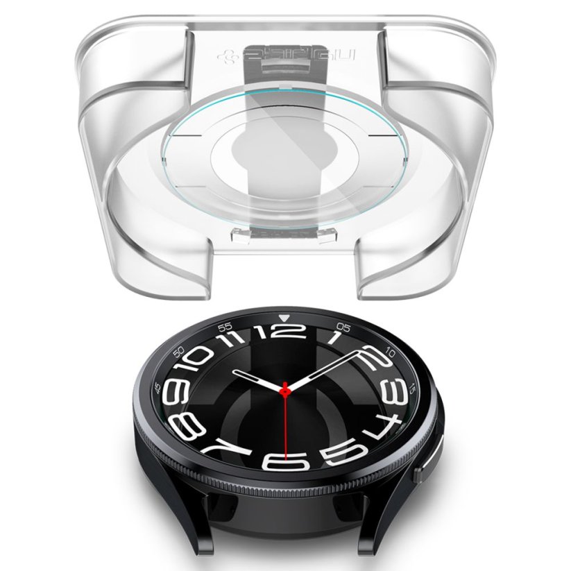 Ochranné tvrdené sklo Spigen Glas.Tr ”Ez-Fit” 2-Pack Samsung Galaxy Watch 6 Classic (43 mm) Clear