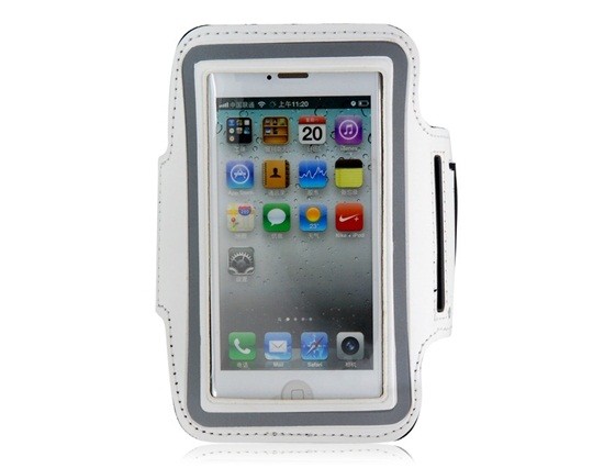 Armband - držiak telefónu na ruku iPhone 5/5S/5C/SE white