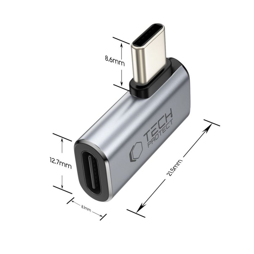 Tech-Protect Ultraboost Aa01 C-típusú Grey szögelő adapter