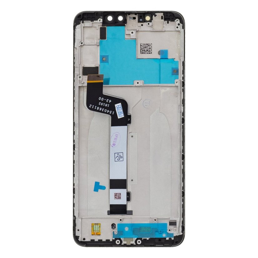 Kijelző kerettel a Xiaomi Redmi Note 6 Pro Black készülékhez