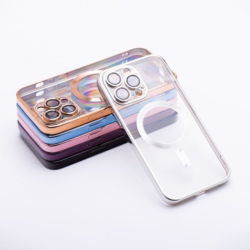 Kryt Electro Mag Cover Case s MagSafe iPhone 13 Silver