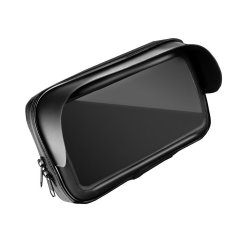 Vodeodolné púzdro Motorcycle Holder Waterproof With Zip And Hood ( 5,5" - 6,3" ) Black