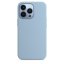 iPhone 13 Pro Max Silicone Case s MagSafe - Blue Fog design (bledomodrý)