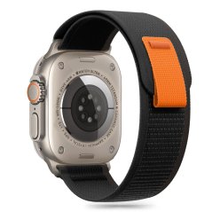 Remienok Tech-Protect Nylon Stripe Apple Watch 6 / 7 / 8 / 9 / 10 / SE / Ultra 1 / 2 (44 / 45 / 46 / 49 mm) Black/Orange Remienok Tech-Protect Nylon Stripe Apple Watch 6 / 7 / 8 / 9 / 10 / SE / Ultra 1 / 2 (44 / 45 / 46 / 49 mm) Black/Orange