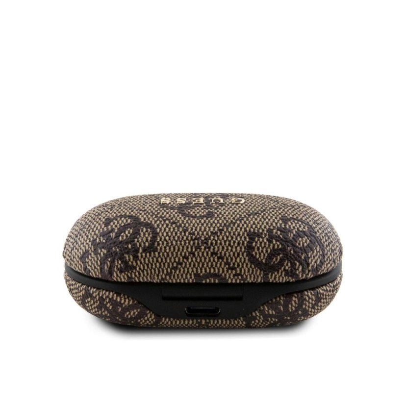 Guess PU 4G Metal Logo TWS vezeték nélküli fejhallgató barna