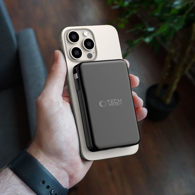 Externá batéria Tech-Protect Pb31 Lifemag Magsafe Power Bank 10000Mah Black