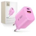 Tech-Protect Nca20 2portová síťová nabíječka PD 20W / QC3.0 Baby Pink