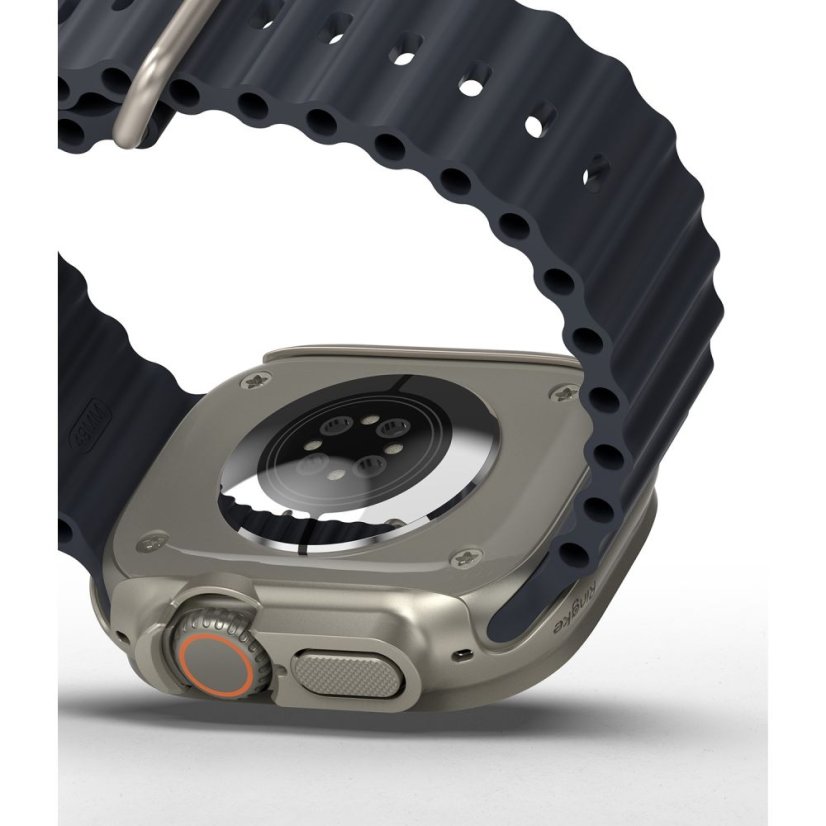 2ks v balení, set krytov Ringke Slim 2-Pack Apple Watch Ultra 1 / 2 (49 mm) Clear & Titanium Grey