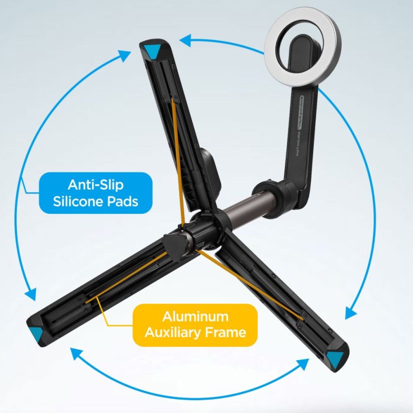 Selfie tyč Spigen S571W Magsafe Bluetooth Selfie Stick Tripod Black