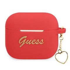 Kryt Guess Case Apple Airpods 1/2 Gua2Lschsr (Silicone Charm Heart Collection) Red Kryt Guess Case Apple Airpods 1/2 Gua2Lschsr (Silicone Charm Heart Collection) Red