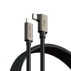 Kábel Ringke Usb 3.2 Gen 2X2 Type-C 90 Degree Cable PD240W 200cm Black Kábel Ringke Usb 3.2 Gen 2X2 Type-C 90 Degree Cable PD240W 200cm Black