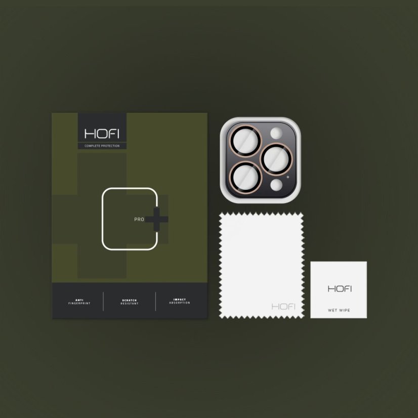 Ochranné sklo zadnej kamery Ochranné sklo zadnej kamery Hofi Camring Pro+ iPhone 16 Pro / 16 Pro Max / 17 Pro / Max Desert Titanium