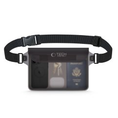 Vodeodolné púzdro Tech-Protect Uwp10 Universal Waterproof Pouch 10 Inch Black/Clear