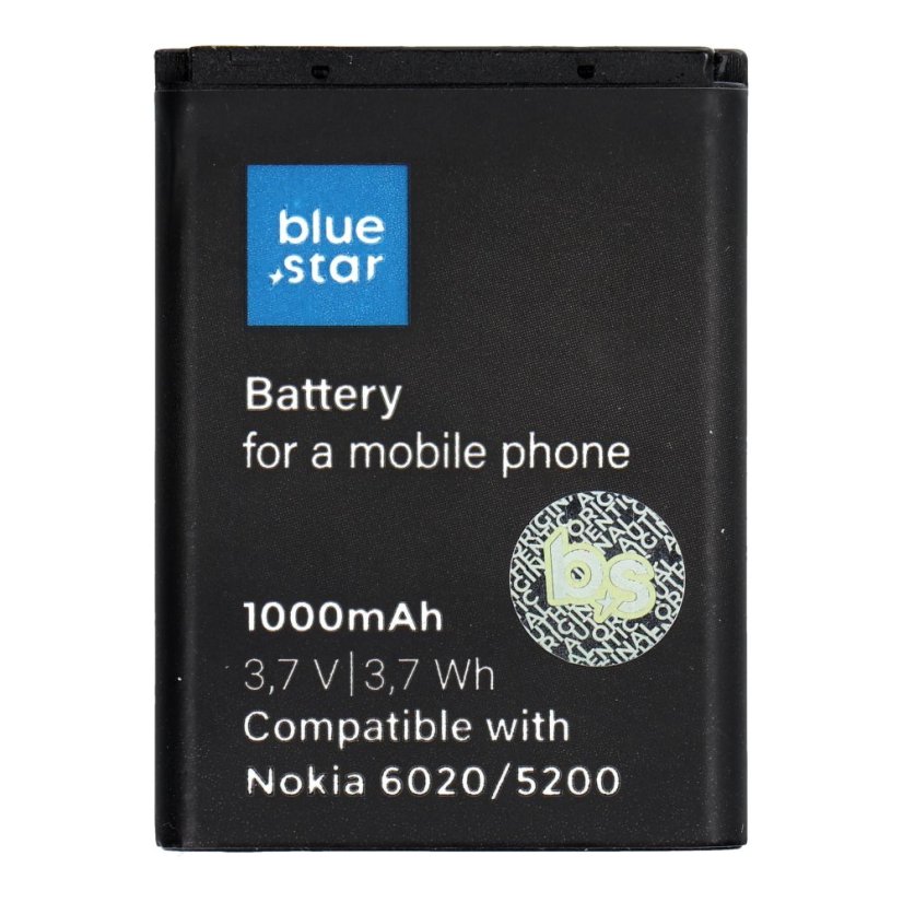 Akkumulátor Battery Nokia 6020 / 5200 / 5300 / 3220 / 5140 1000 mAh Blue Star Premium