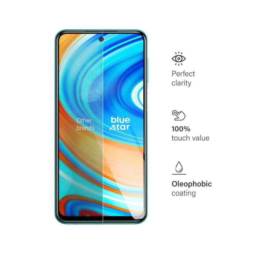 Edzett védőüveg to Xiaomi Redmi Note 9 Pro Blue Star
